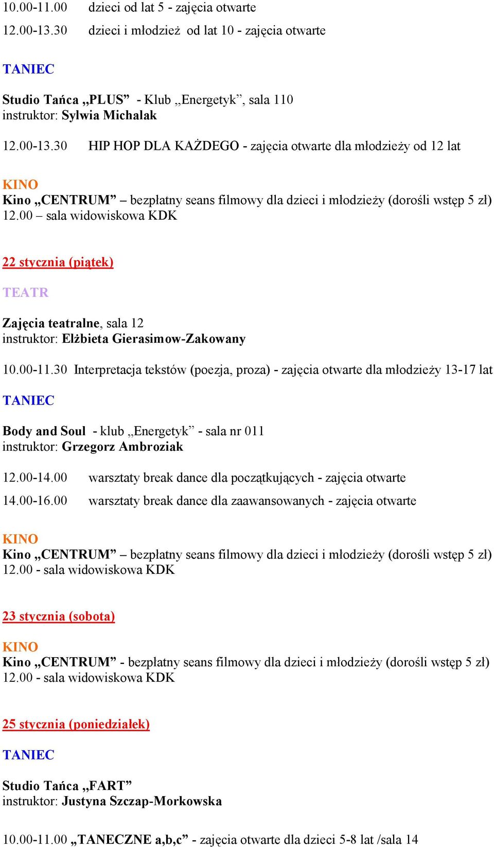 Elżbieta Gierasimow-Zakowany 10.00-11.