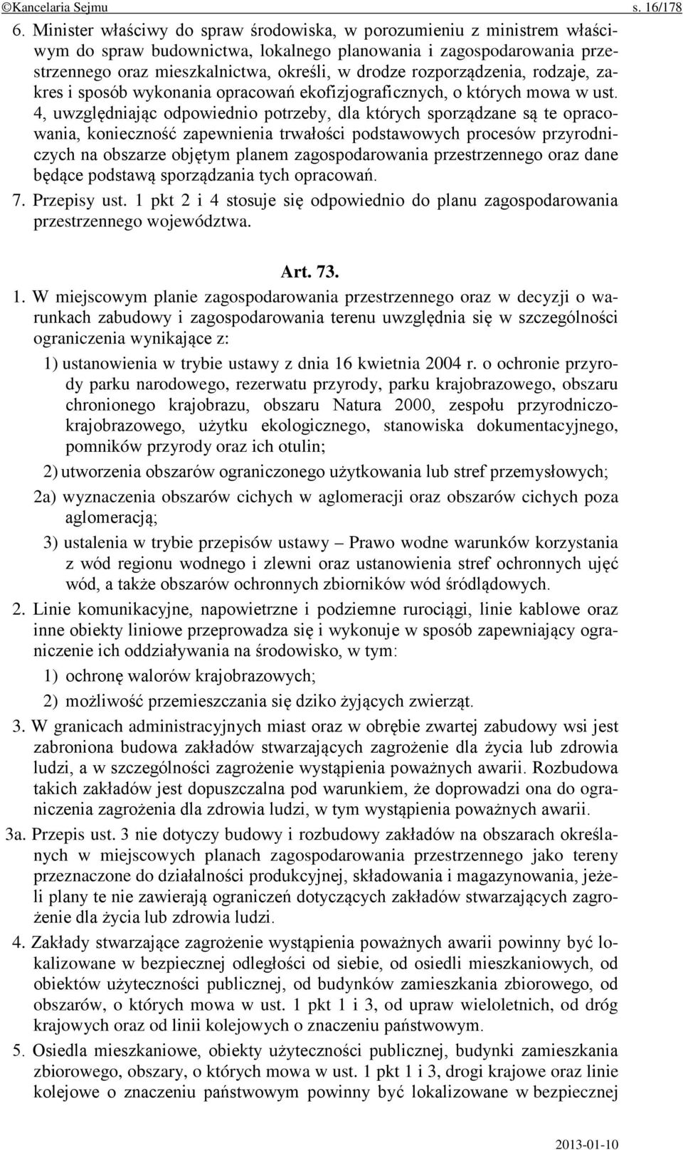 rozporządzenia, rodzaje, zakres i sposób wykonania opracowań ekofizjograficznych, o których mowa w ust.