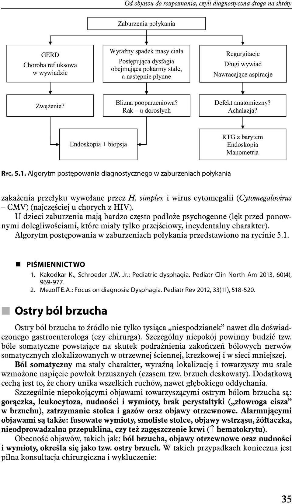 U dzieci zaburzenia mają bardzo często podłoże psychogenne (lęk przed ponownymi dolegliwościami, które miały tylko przejściowy, incydentalny charakter).