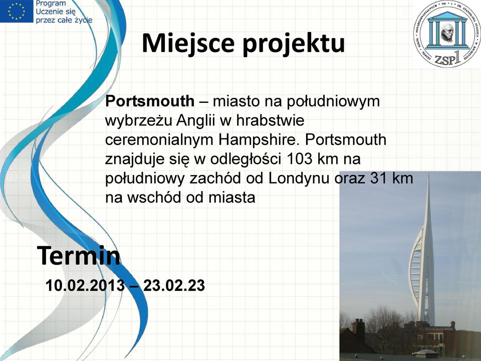 Portsmouth znajduje się w odległości 103 km na południowy