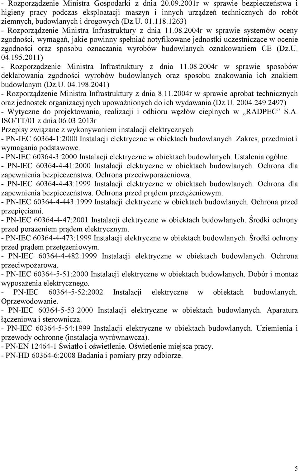 1263) - Rozporządzenie Ministra Infrastruktury z dnia 11.08.