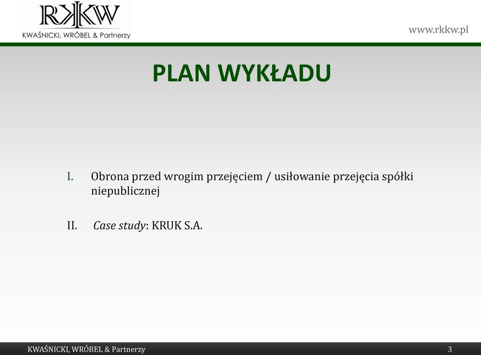 usiłowanie przejęcia spółki