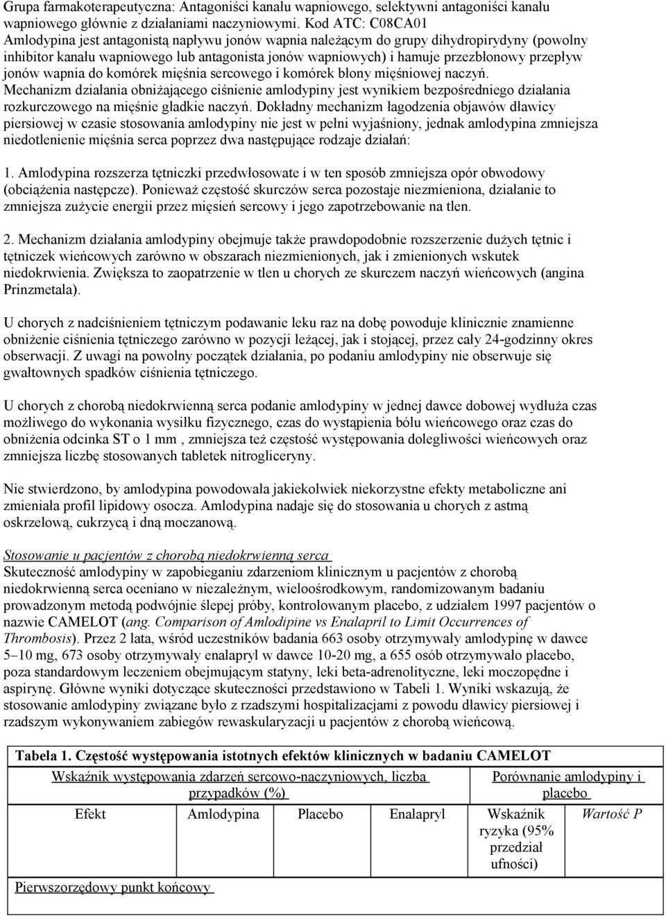 przepływ jonów wapnia do komórek mięśnia sercowego i komórek błony mięśniowej naczyń.