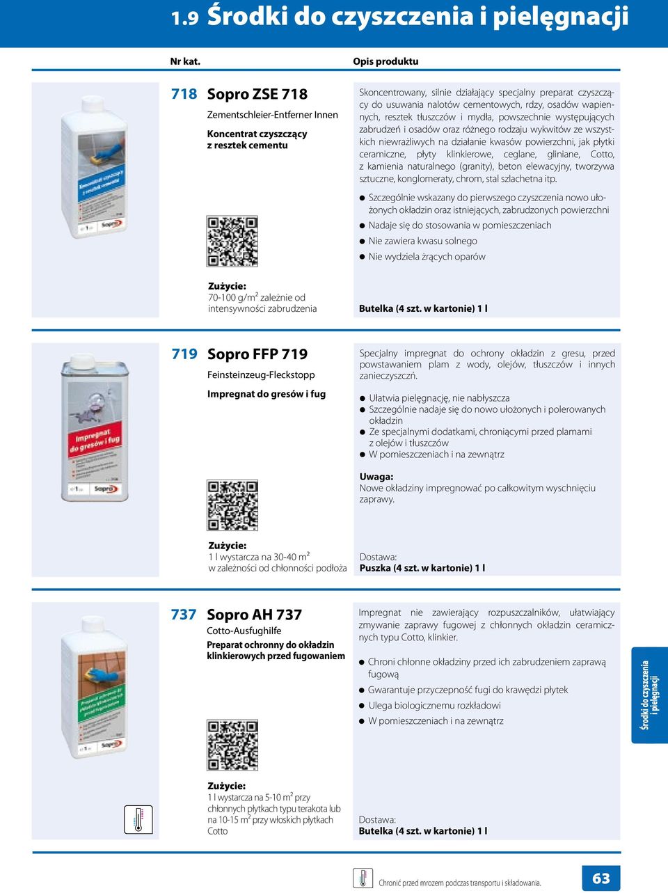 ceramiczne, płyty klinkierowe, ceglane, gliniane, Cotto, z kamienia naturalnego (granity), beton elewacyjny, tworzywa sztuczne, konglomeraty, chrom, stal szlachetna itp.