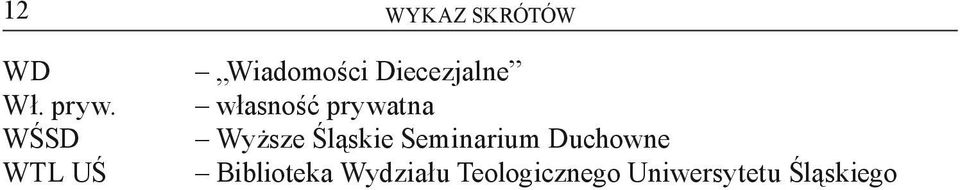 prywatna Wyższe Śląskie Seminarium Duchowne