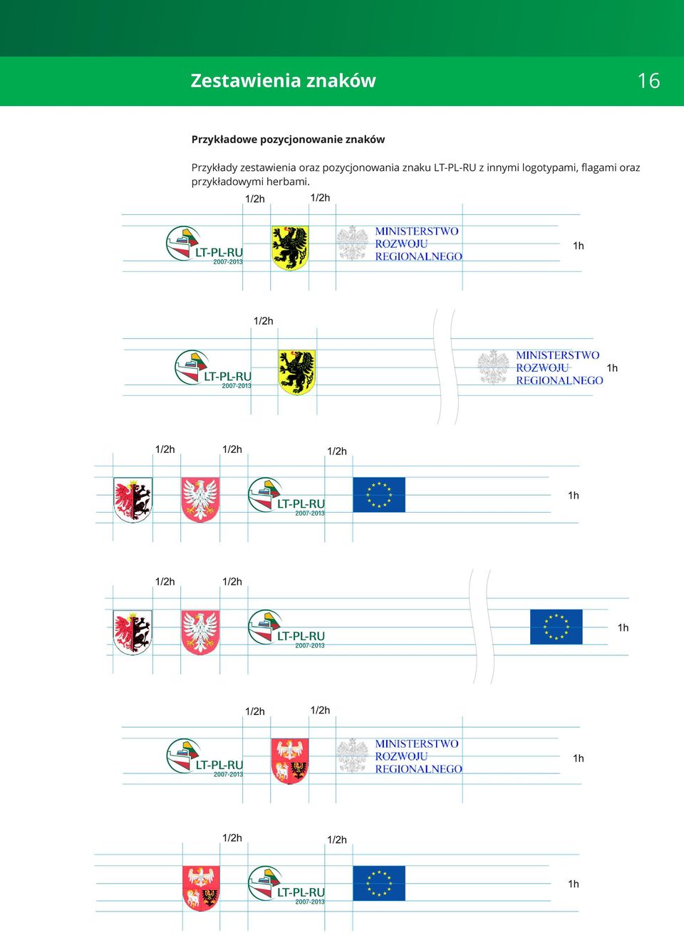 zestawienia oraz pozycjonowania znaku