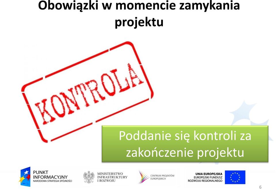 Poddanie się kontroli