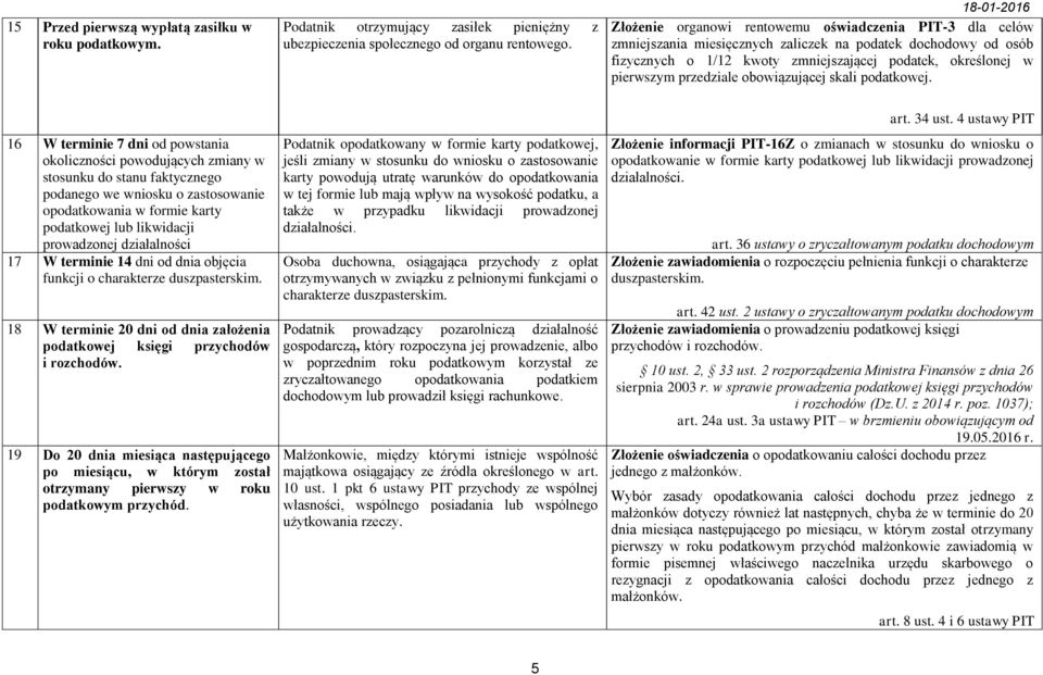 przedziale obowiązującej skali podatkowej.