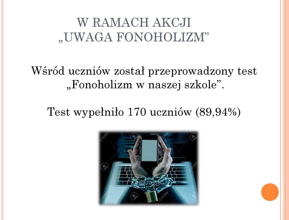 przeprowadzony test Fonoholizm w