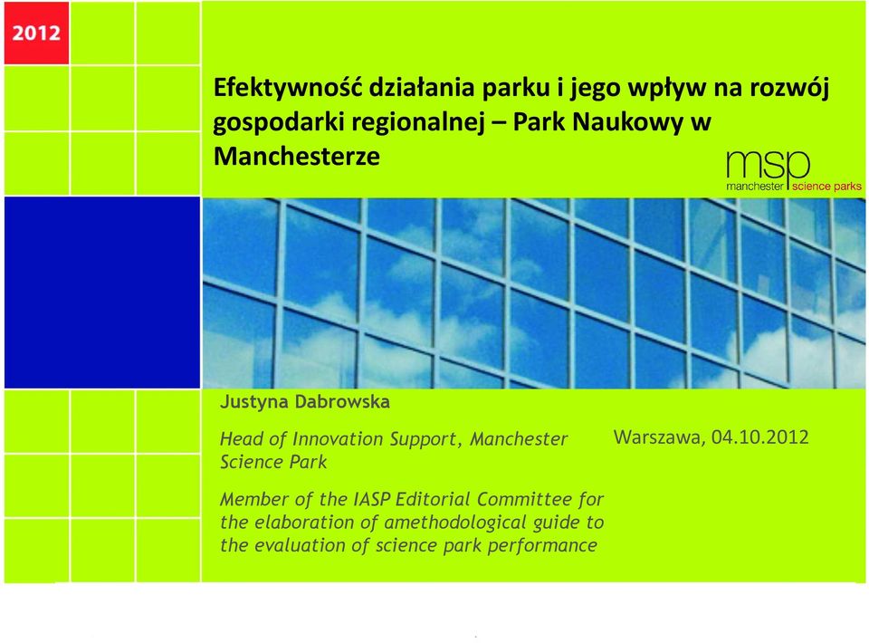 Science Park Warszawa, 04.10.