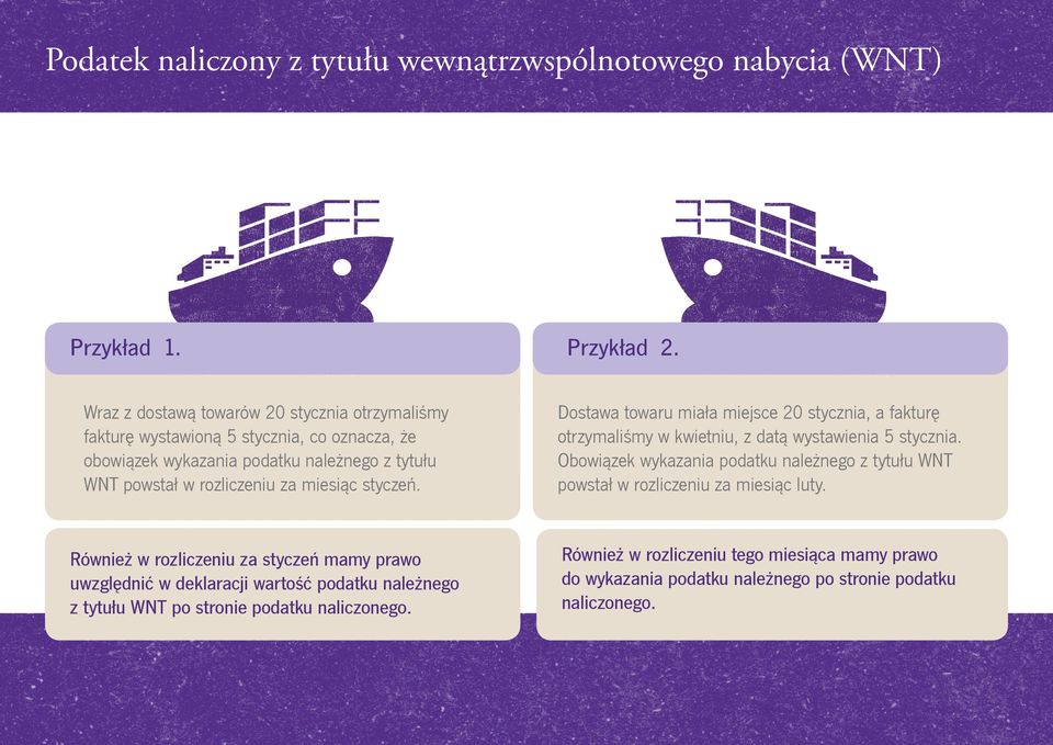 styczeń. Dostawa towaru miała miejsce 20 stycznia, a fakturę otrzymaliśmy w kwietniu, z datą wystawienia 5 stycznia.