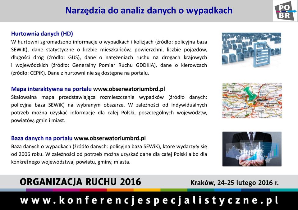 Dane z hurtowni nie są dostępne na portalu. Mapa interaktywna na portalu www.obserwatoriumbrd.