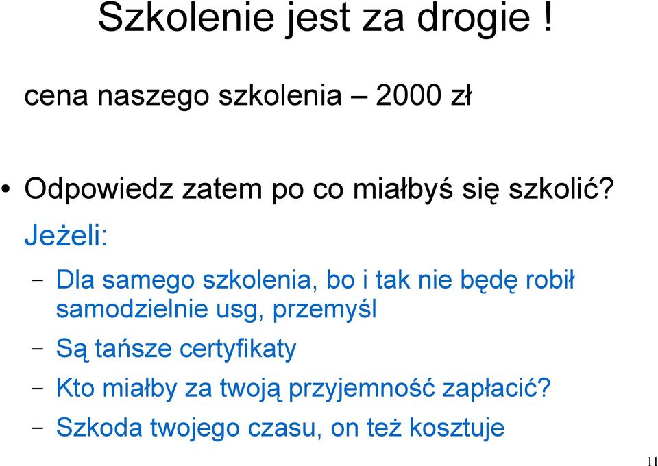 szkolić?