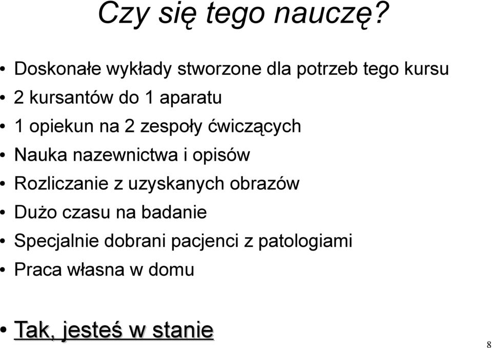 aparatu 1 opiekun na 2 zespoły ćwiczących Nauka nazewnictwa i opisów