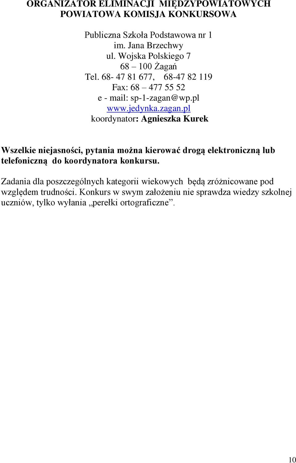 wp.pl www.jedynka.zagan.