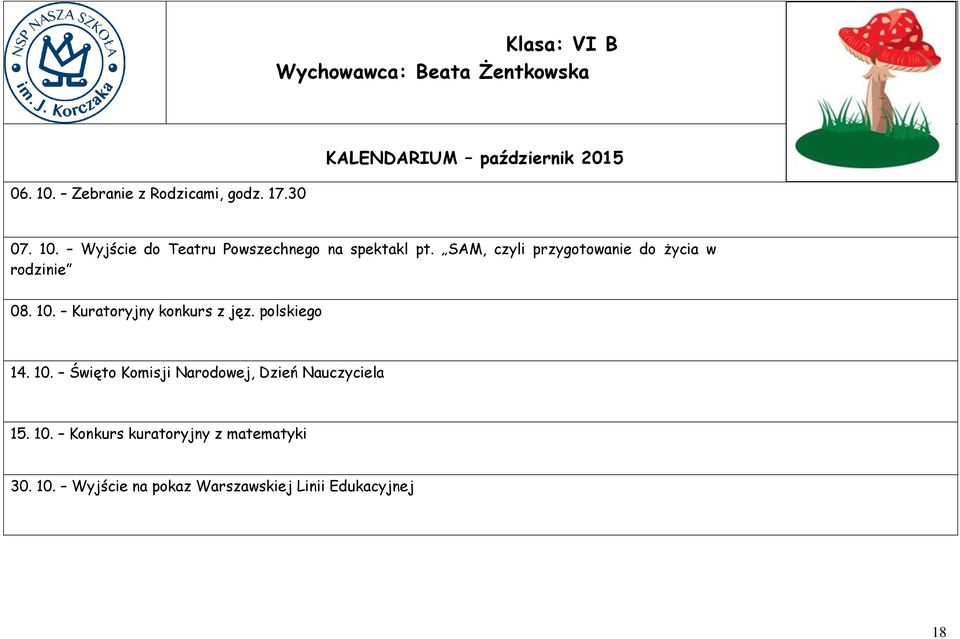 SAM, czyli przygotowanie do życia w rodzinie 08. 10.