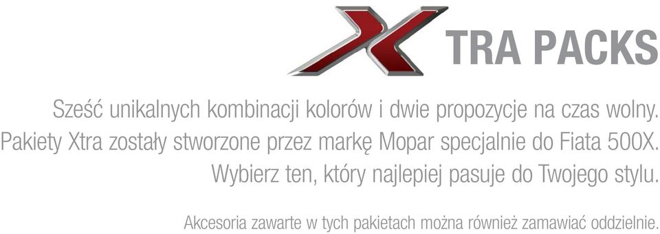 Pakiety Xtra zostały stworzone przez markę Mopar specjalnie do Fiata