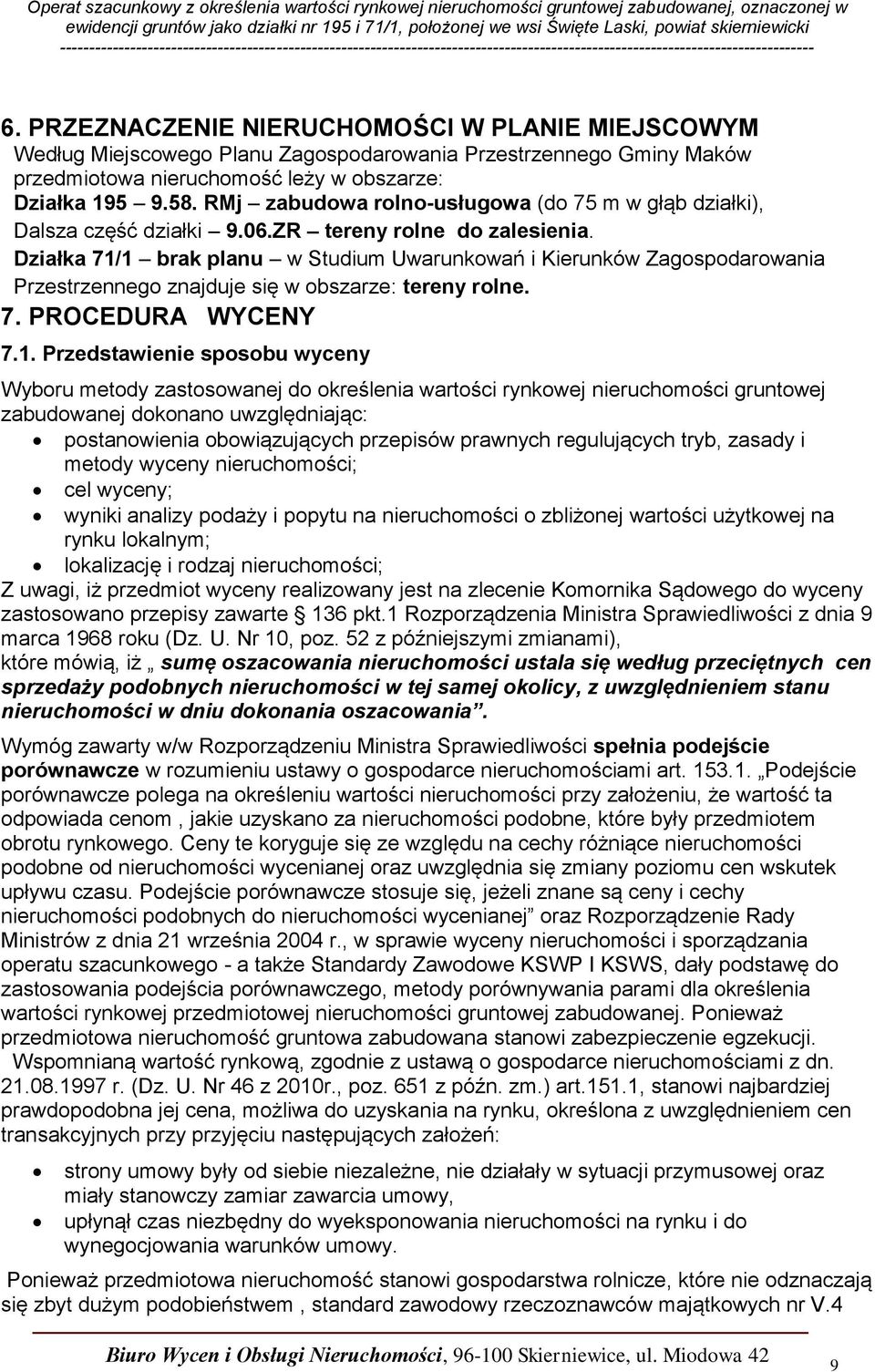 Działka 71/