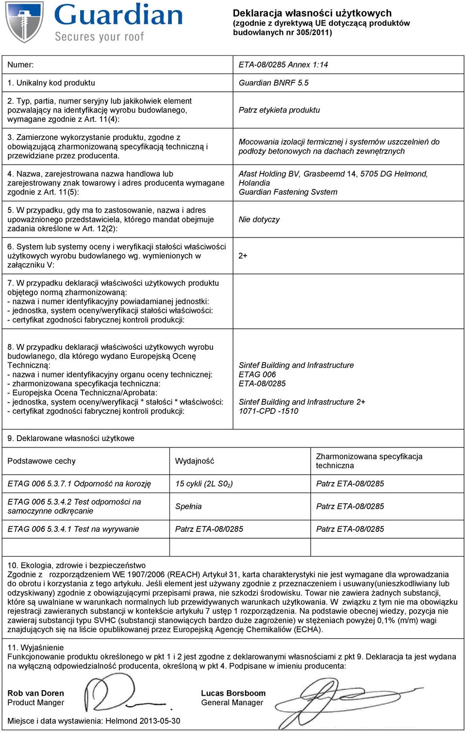 zharmonizowana specyfikacja : 5.3.7.