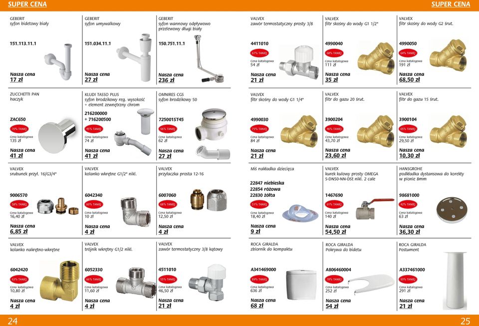 wysokość + element zewnętrzny chrom OMNIRES CGS syfon brodzikowy 50 filtr skośny do wody G1 1/4" filtr do gazu 20 śrut. filtr do gazu 15 śrut.