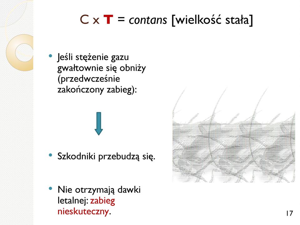 (przedwcześnie zakończony zabieg): Szkodniki