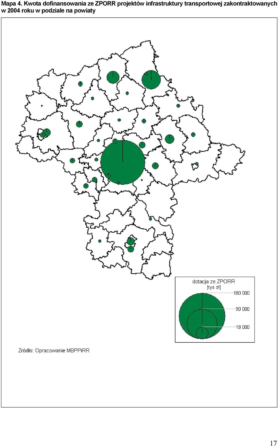 projektów infrastruktury