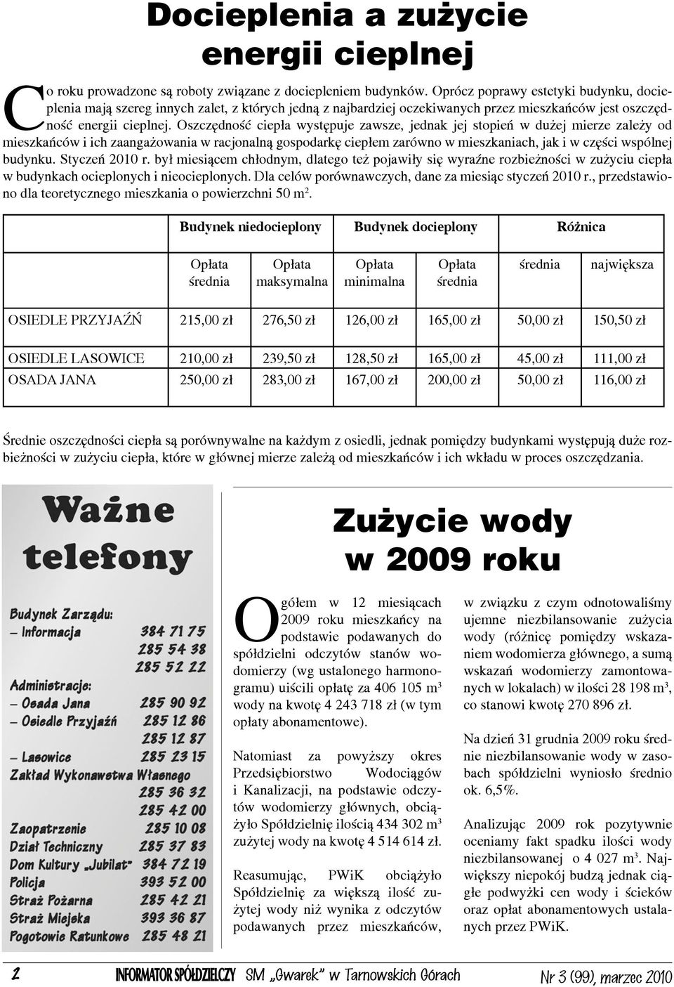 Oszczędność ciepła występuje zawsze, jednak jej stopień w dużej mierze zależy od mieszkańców i ich zaangażowania w racjonalną gospodarkę ciepłem zarówno w mieszkaniach, jak i w części wspólnej