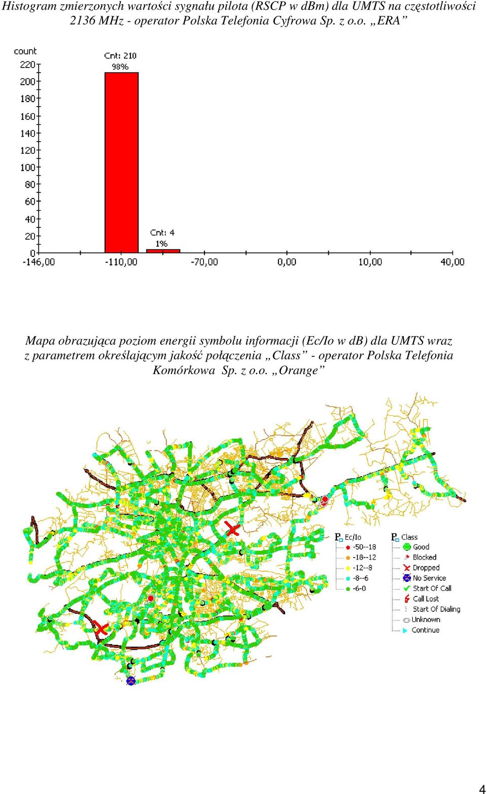 liwości 2136 MHz - operator Polska Telefonia Cyfrowa Sp. z o.o. ERA Mapa