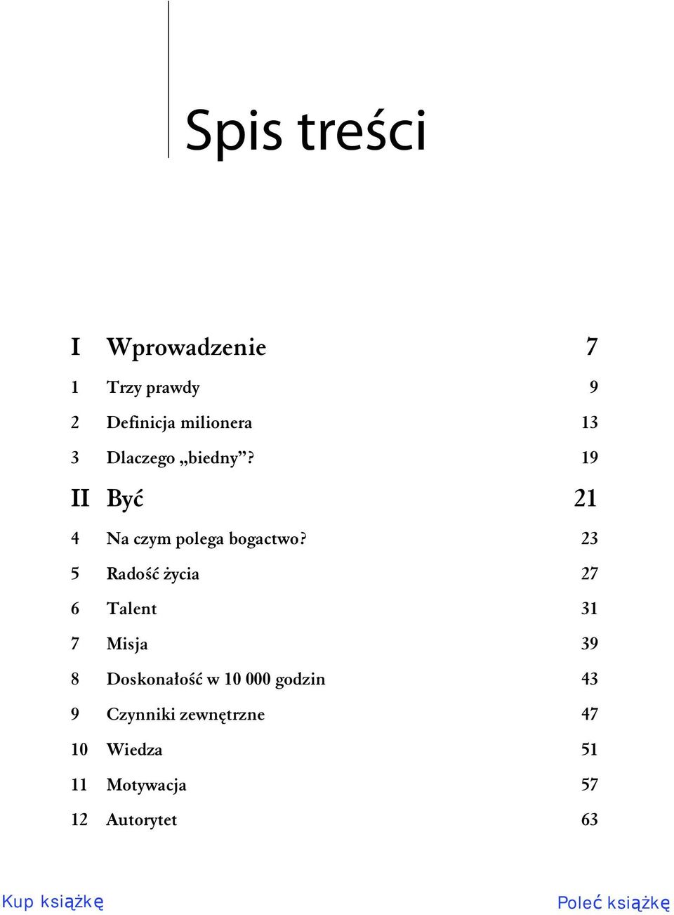 23 5 Rado ycia 27 6 Talent 31 7 Misja 39 8 Doskona o w 10 000