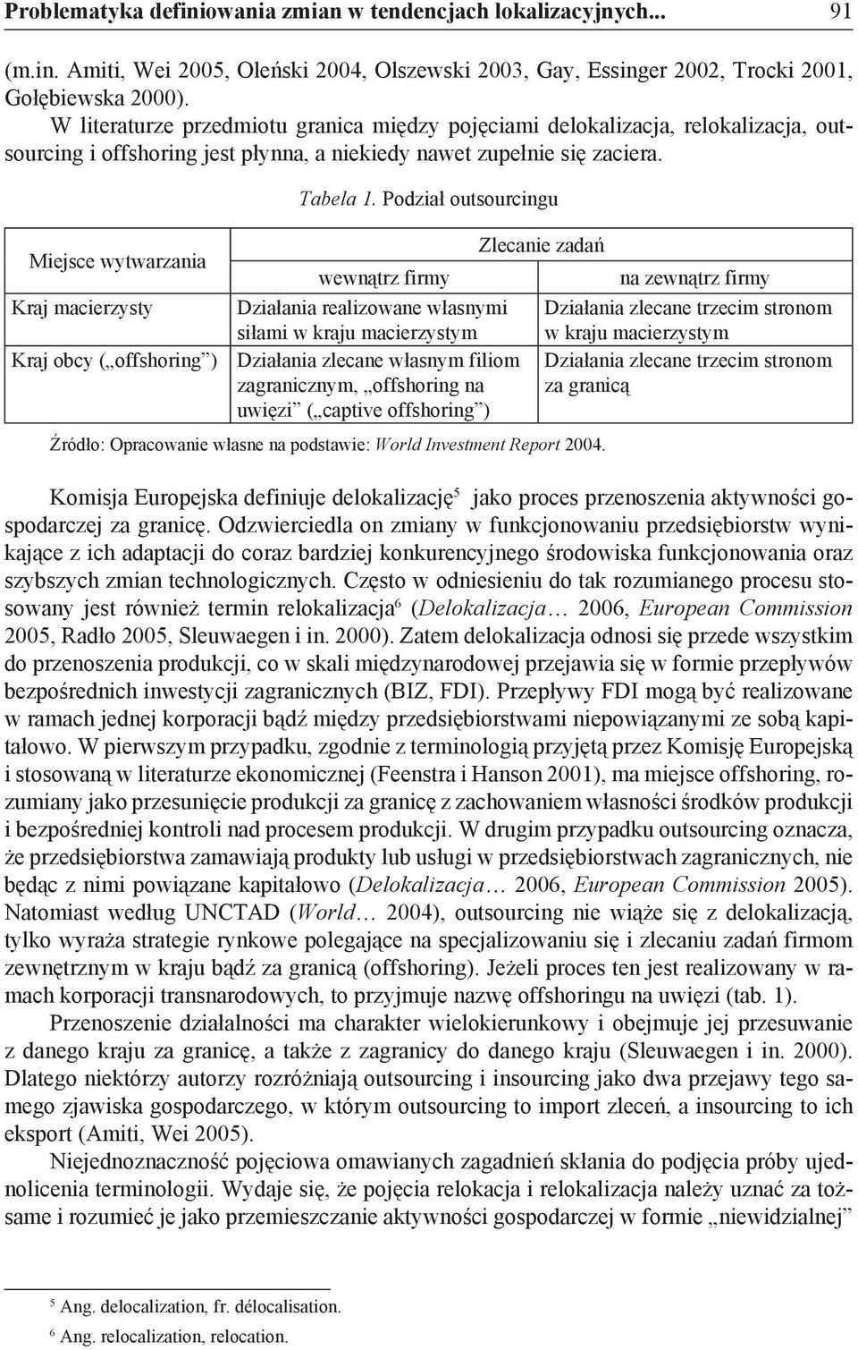 Podział outsourcingu Miejsce wytwarzania Zlecanie zadań wewnątrz firmy na zewnątrz firmy Kraj macierzysty Działania realizowane własnymi siłami w kraju macierzystym Działania zlecane trzecim stronom