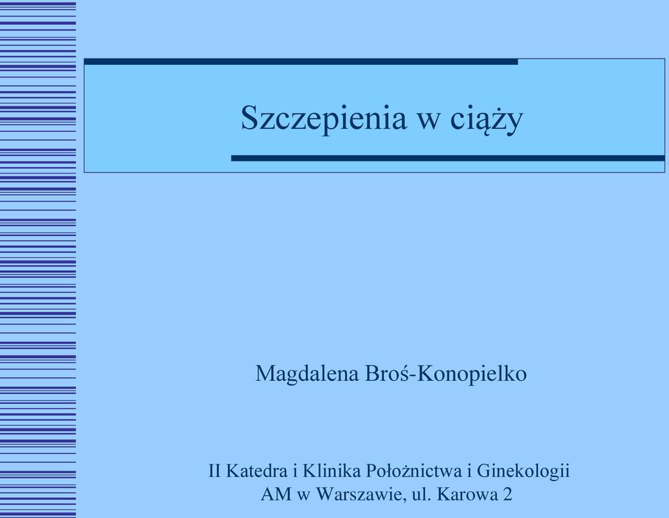 Klinika Położnictwa i