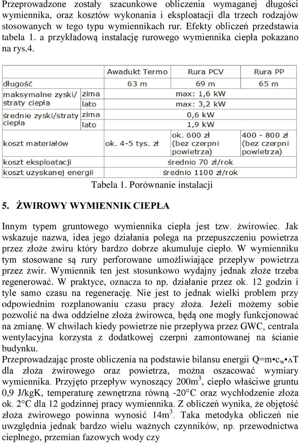 ŻWIROWY WYMIENNIK CIEPŁA Innym typem gruntowego wymiennika ciepła jest tzw. żwirowiec.