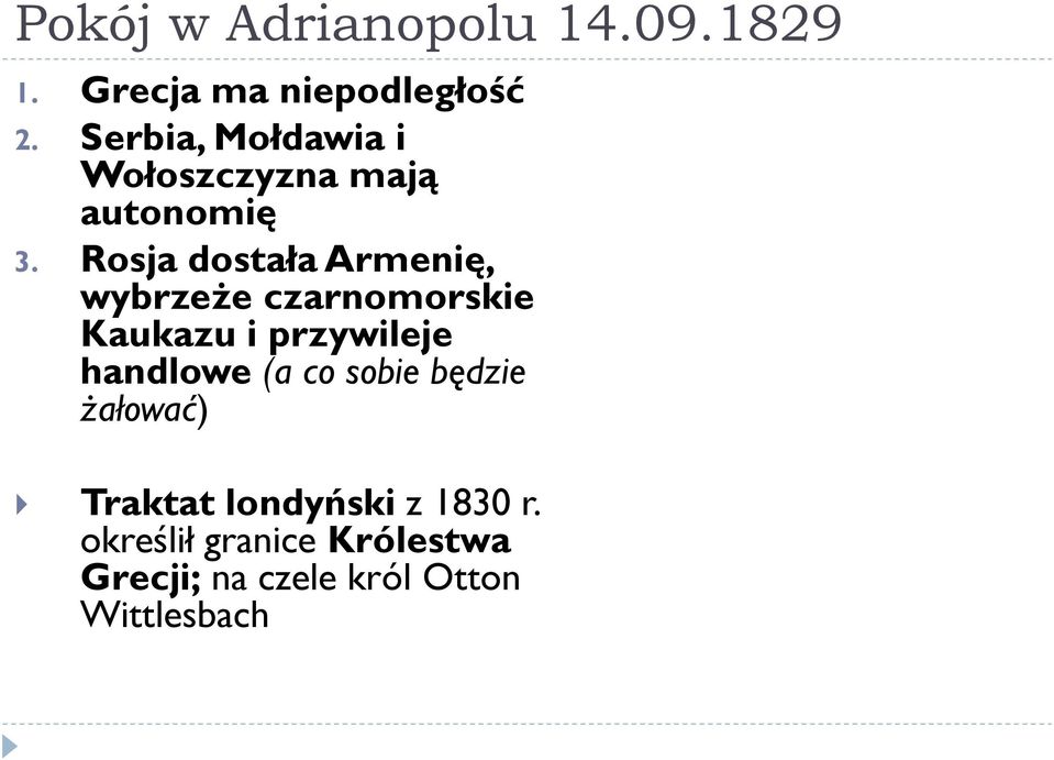 Rosja dostała Armenię, wybrzeże czarnomorskie Kaukazu i przywileje handlowe