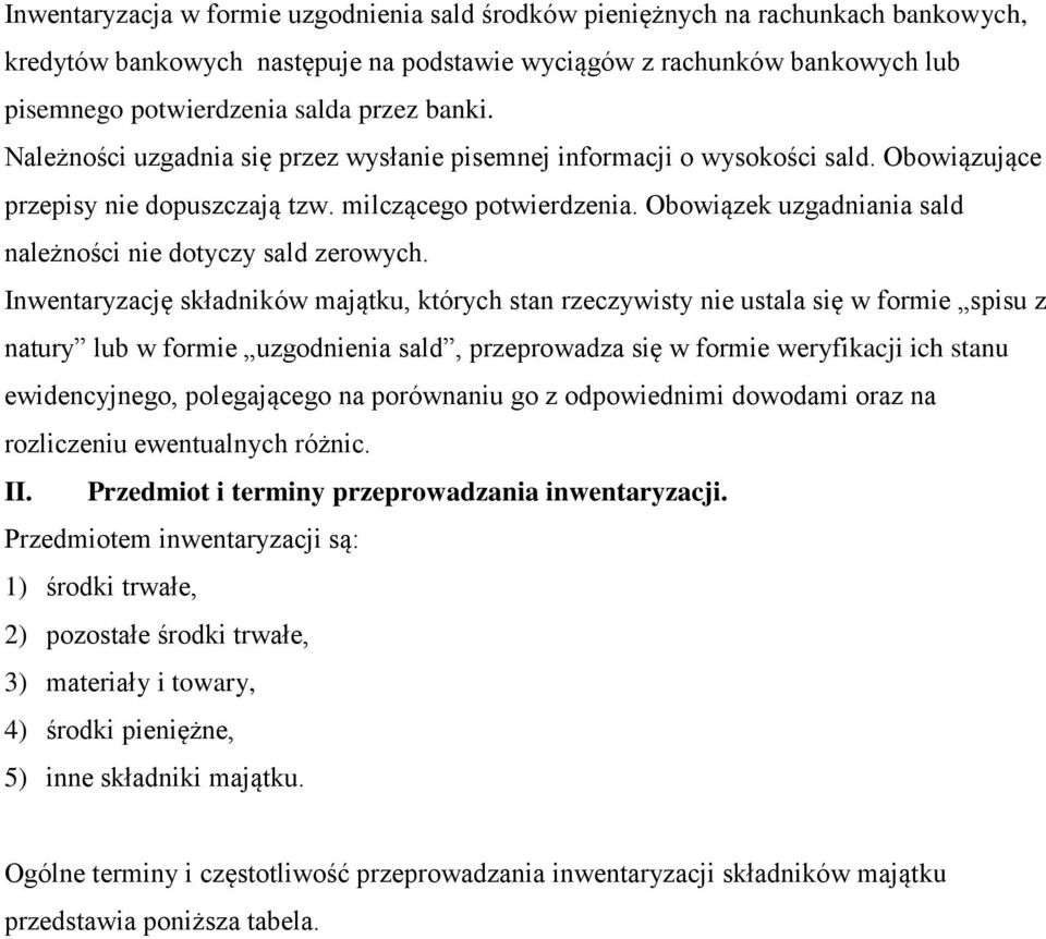 Obowiązek uzgadniania sald należności nie dotyczy sald zerowych.