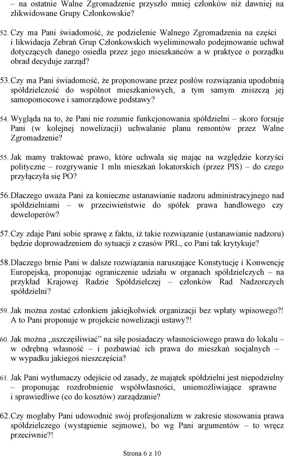 praktyce o porządku obrad decyduje zarząd? 53.