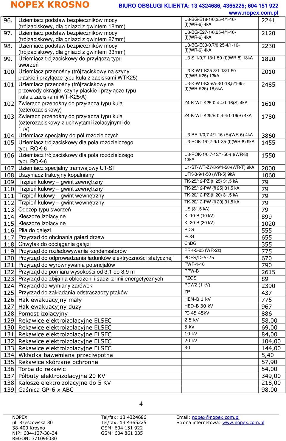 Uziemiacz podstaw bezpieczników mocy U3-BG-E33-0,7/0,25-4/1-16- (trójzaciskowy, dla gniazd z gwintem 33mm) 2230 99.