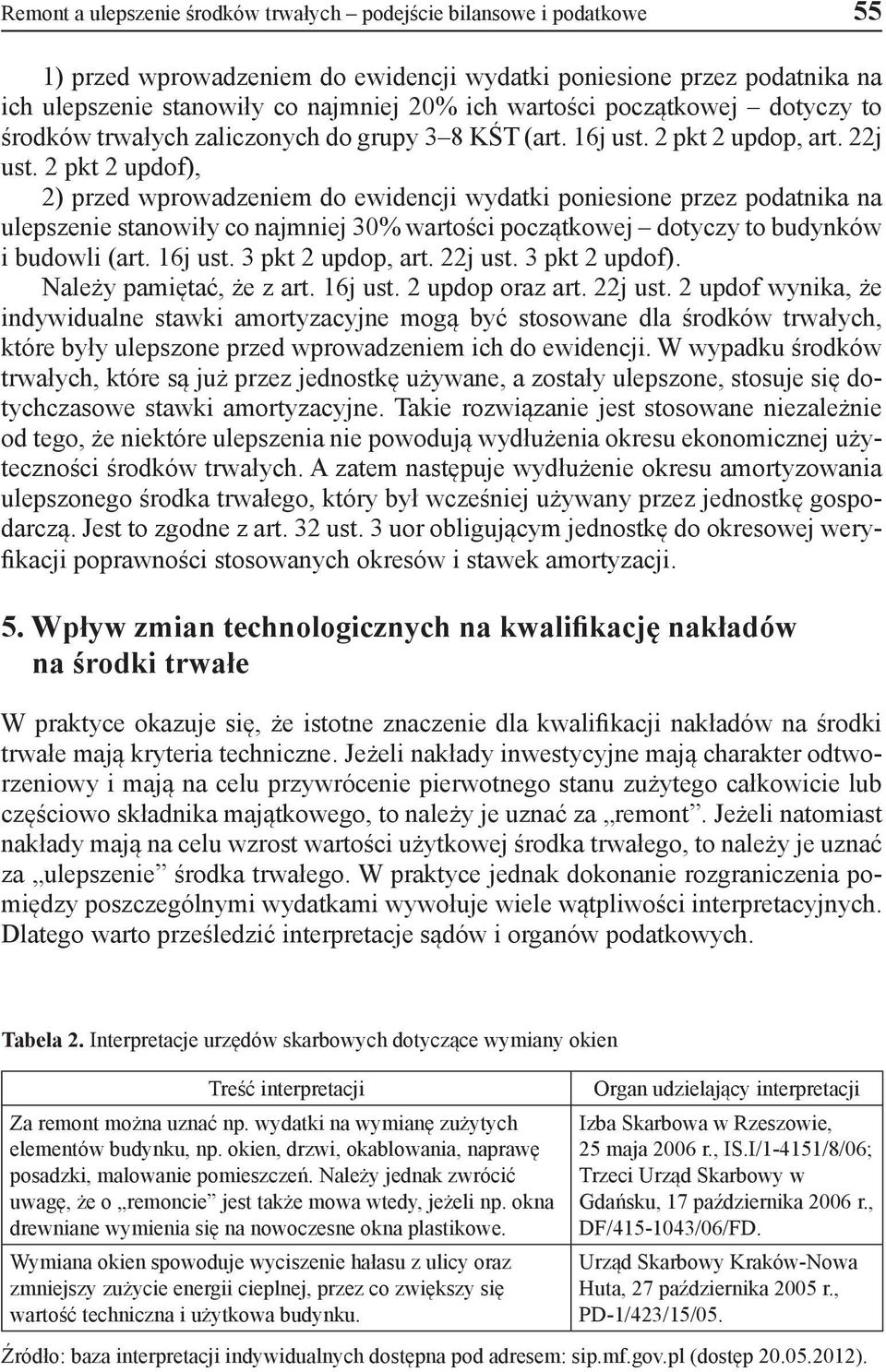 2 pkt 2 updof), 2) przed wprowadzeniem do ewidencji wydatki poniesione przez podatnika na ulepszenie stanowiły co najmniej 30% wartości początkowej dotyczy to budynków i budowli (art. 16j ust.