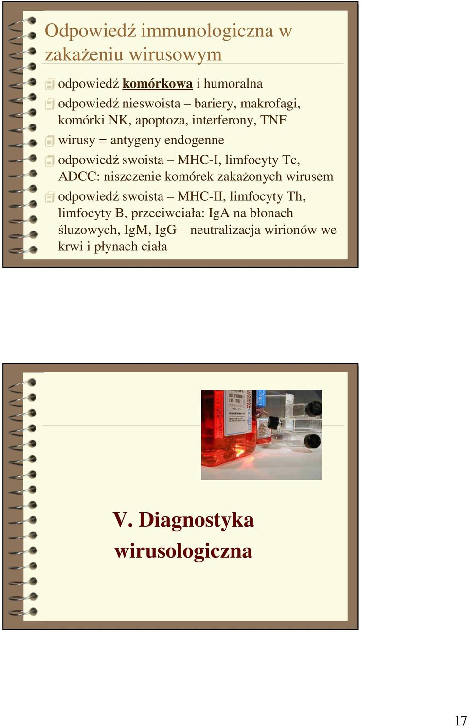 Tc, ADCC: niszczenie komórek zakażonych wirusem odpowiedź swoista MHC-II, limfocyty Th, limfocyty B,