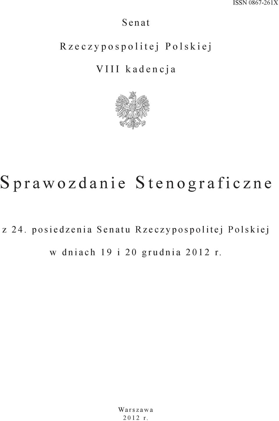 24. posiedzenia Senatu Rzeczypospolitej