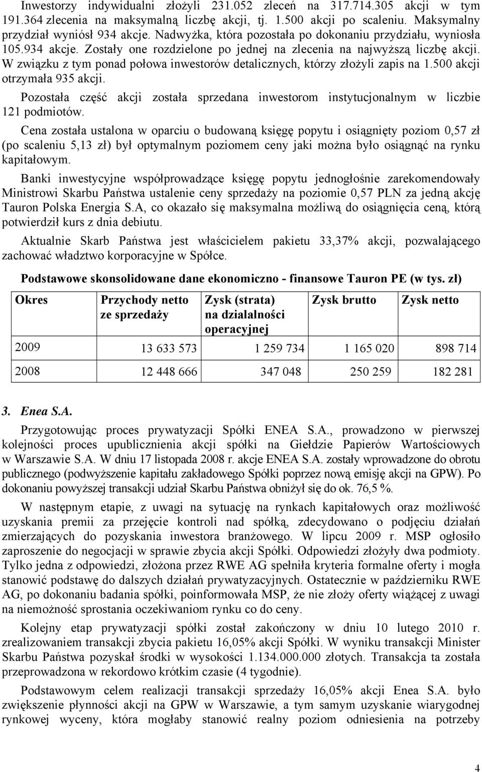 W związku z tym ponad połowa inwestorów detalicznych, którzy złożyli zapis na 1.500 akcji otrzymała 935 akcji.