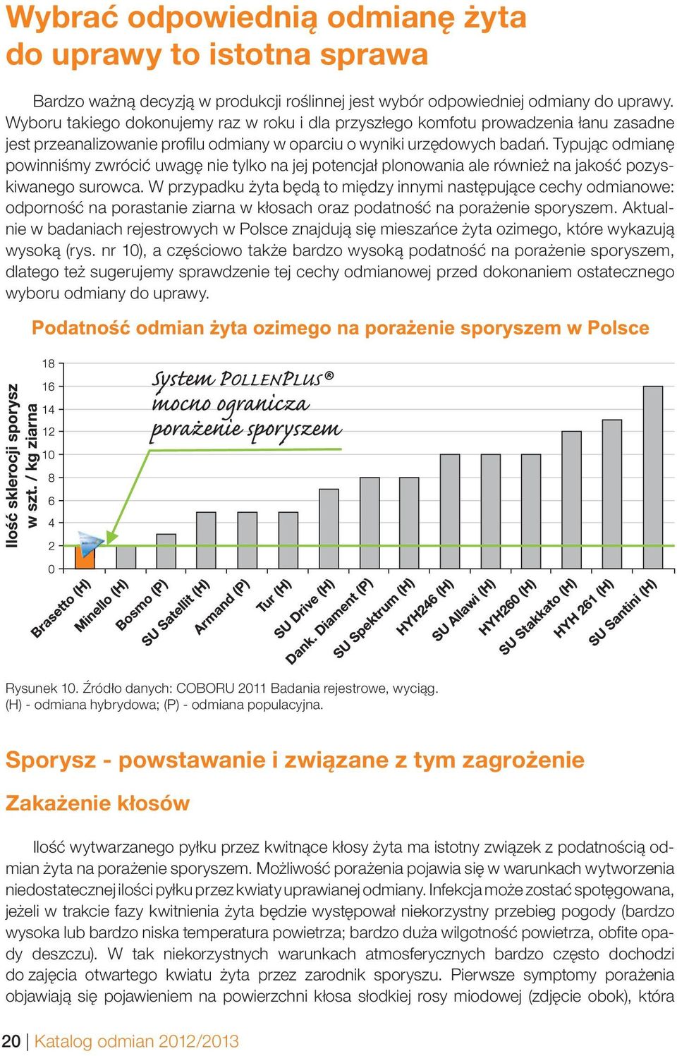 Typując odmianę powinniśmy zwrócić uwagę nie tylko na jej potencjał plonowania ale również na jakość pozyskiwanego surowca.