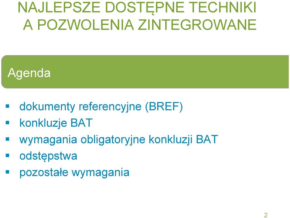 (BREF) konkluzje BAT wymagania