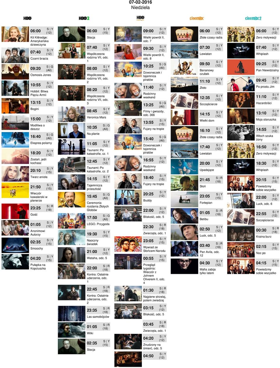 8 10:5 Dzwoneczek i tajemnica piratów 11:40 Rodzinny weekend 1:5 Filmy i gwiazdy, odc. 66 1:55 11:05 Fujary na tropie Tsunami: Po katastrofie, cz. 1 1:45 Tsunami: Po katastrofie, cz.