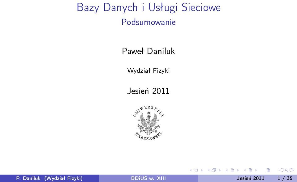Fizyki Jesień 2011 P.