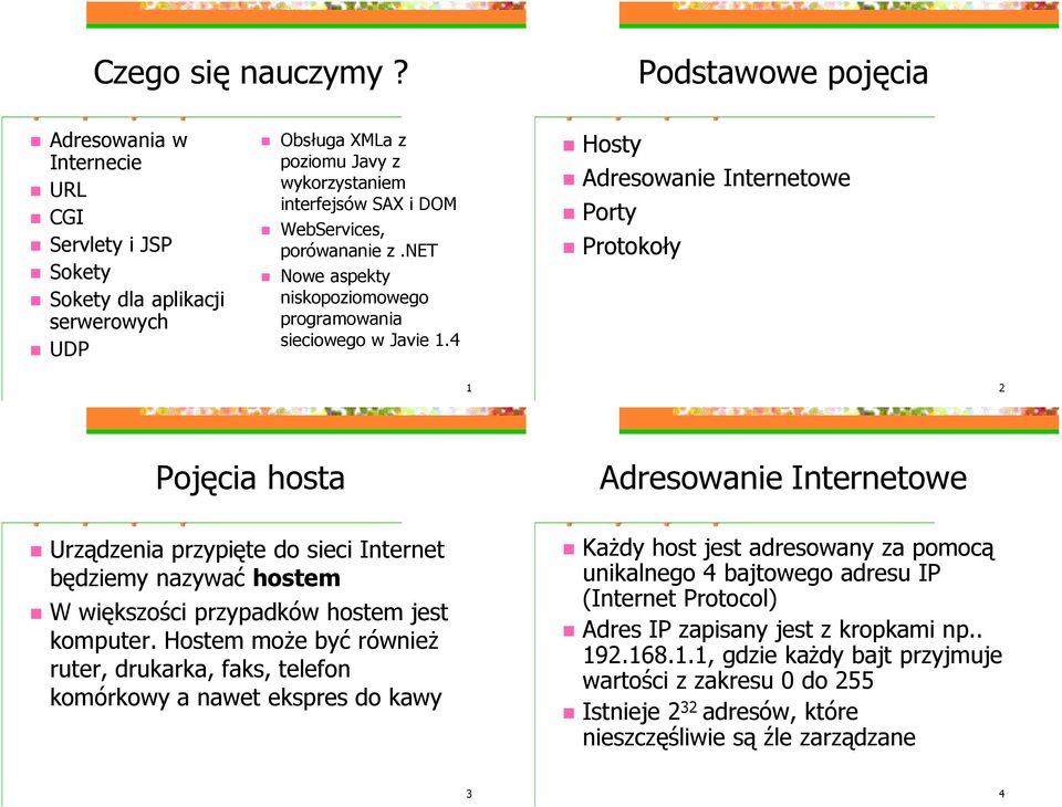 wananie z.net Nowe aspekty niskopoziomowego programowania sieciowego w Javie 1.