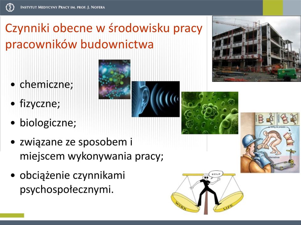 biologiczne; związane ze sposobem i miejscem