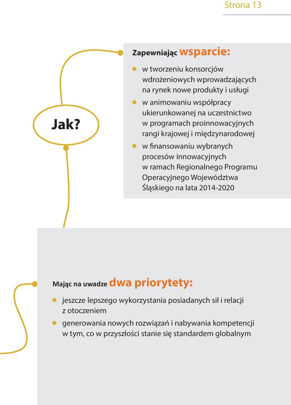 programach proinnowacyjnych rangi krajowej i międzynarodowej w finansowaniu wybranych procesów innowacyjnych w ramach Regionalnego Programu