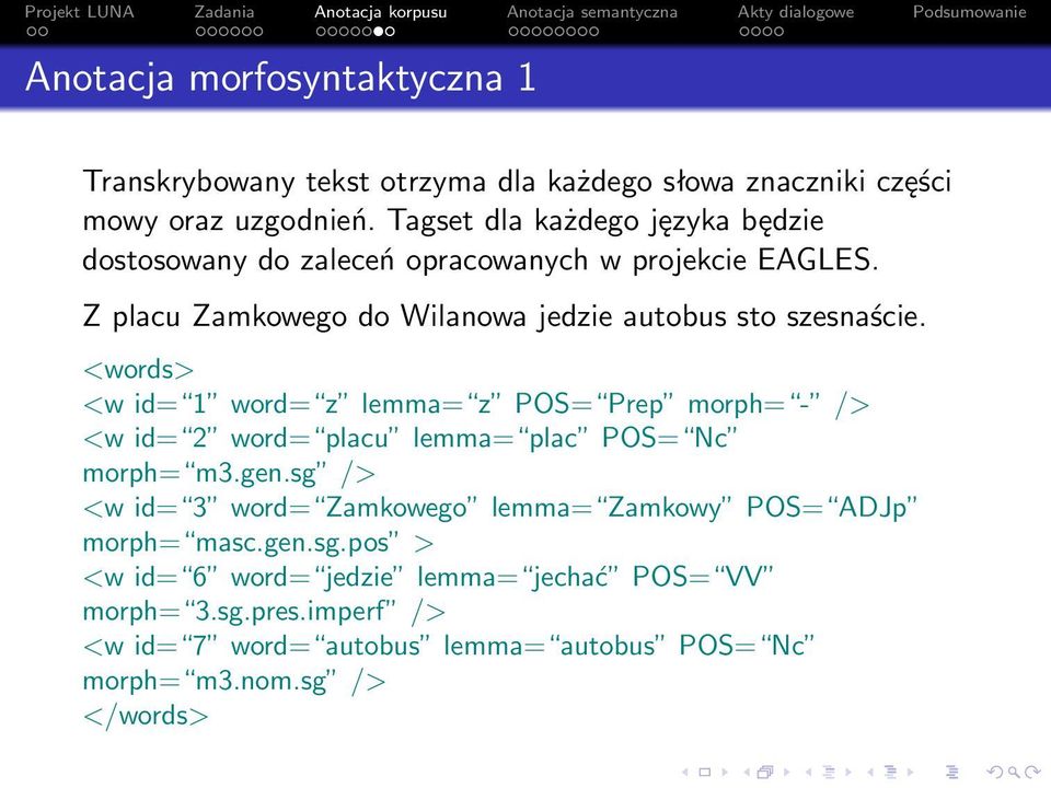 <words> <w id= 1 word= z lemma= z POS= Prep morph= - /> <w id= 2 word= placu lemma= plac POS= Nc morph= m3.gen.