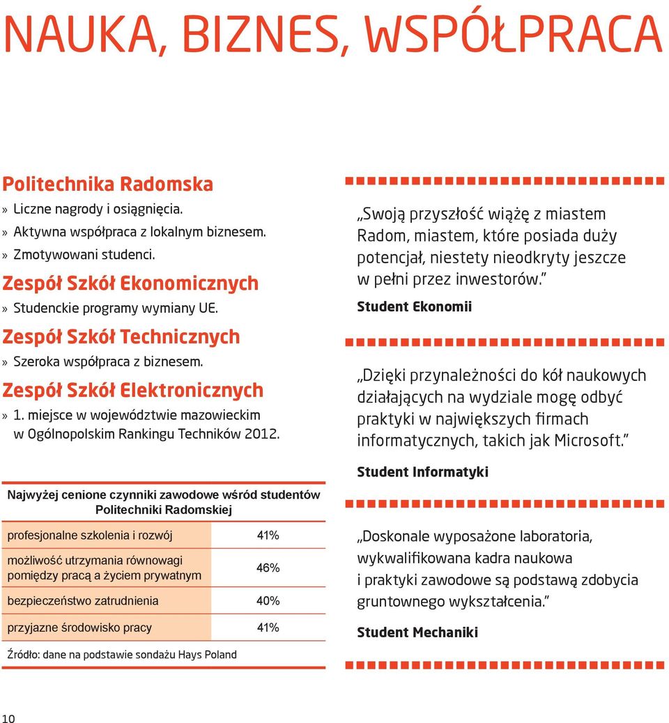 Swoją przyszłość wiążę z miastem Radom, miastem, które posiada duży potencjał, niestety nieodkryty jeszcze w pełni przez inwestorów.