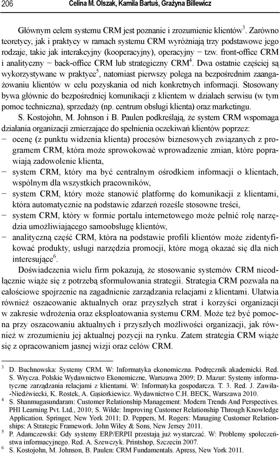 front-office CRM i analityczny back-office CRM lub strategiczny CRM 4.